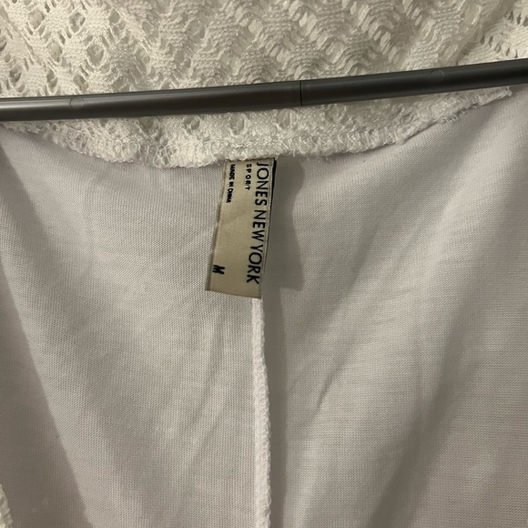 NWT Jones New York Womens Medium Cover Up White Swim - Picture 2 of 7